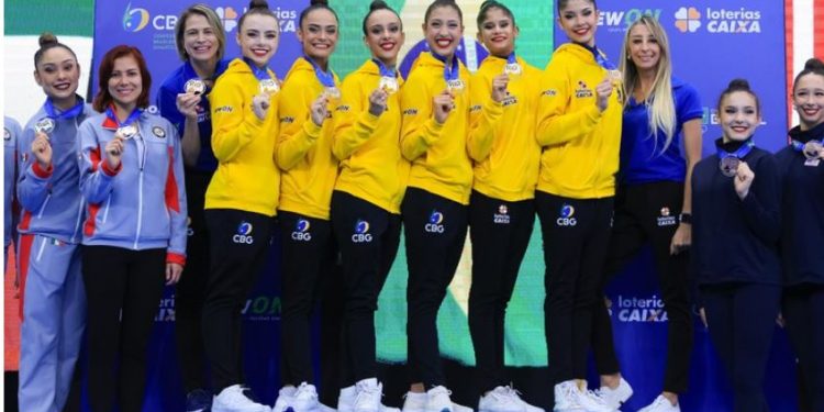 Brasil encerra Pan de Ginástica Rítmica no Parque Olímpico com três ouros e duas pratas