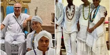 Anitta aparece em fotos raras durante visita a terreiro de candomblé no Rio