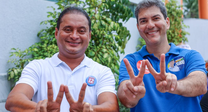 Weverton Rocha vota acompanhado do prefeito de São Luís Eduardo Braide