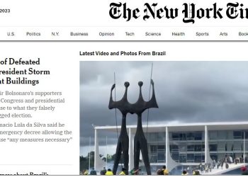 The New York Times – Apoiadores do presidente derrotado invadem prédios do governo