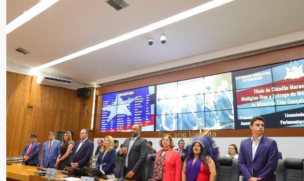 Assembleia homenageia ministros Wellington Dias, Sônia Guajajara e Cida Gonçalves