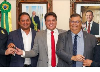 Flávio Dino cumpre agenda no Maranhão com senador Weverton e governador Felipe Camarão