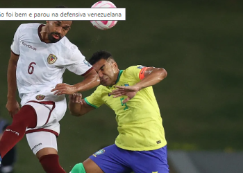Brasil empara em 1 a 1 com Venezuela na Arena Pantanal