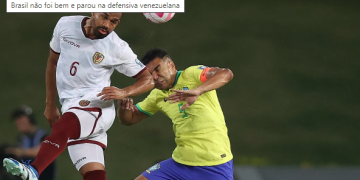 Brasil empara em 1 a 1 com Venezuela na Arena Pantanal