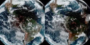 Eclipse solar anular: imagens de satélite da Nasa mostram sombra provocada por Lua no Brasil