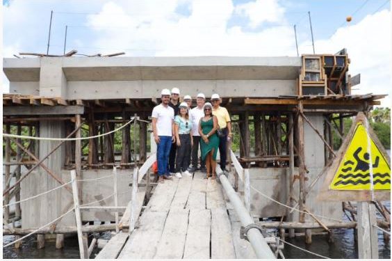 Presidente da Assembleia participa de vistoria das obras de ponte em Barreirinhas