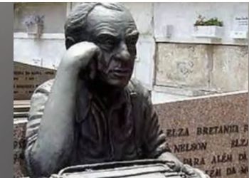 Busto de Nelson Rodrigues é furtado do cemitério São João Batista no Rio