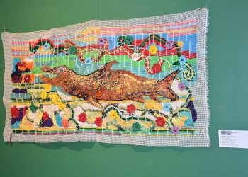 Exposição no “Pintando e bordando”, no espaço Márcia Sandes, resgata trajetória da artista plástica Telma Lopes