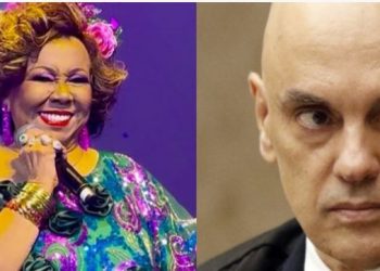 Alcione faz revelação sobre ministro Alexandre de Moraes em show no Espaço Unimed, em São Paulo
