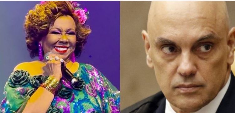 Alcione faz revelação sobre ministro Alexandre de Moraes em show no Espaço Unimed, em São Paulo