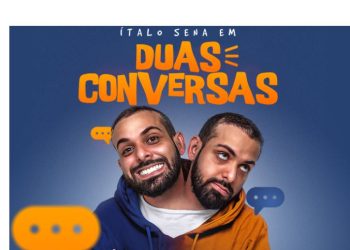 Ítalo Sena apresenta o espetáculo “Duas conversas” no palco o Teatro Arthur Azevedo