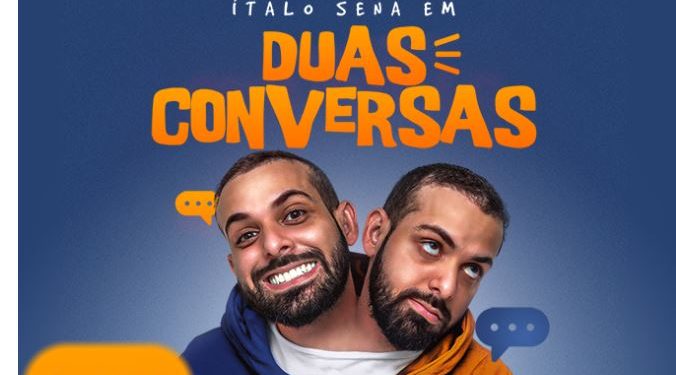 Ítalo Sena apresenta o espetáculo “Duas conversas” no palco o Teatro Arthur Azevedo