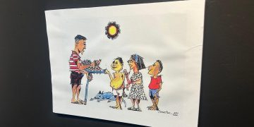 Exposição Dois em UM mortas universo dos pregoeiros e reeleitura de desenhos históricos