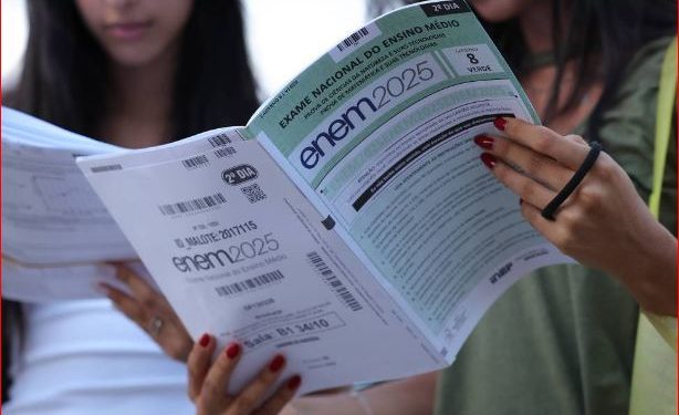 Ministério da Educação divulga resultado das provas do Enem 2025