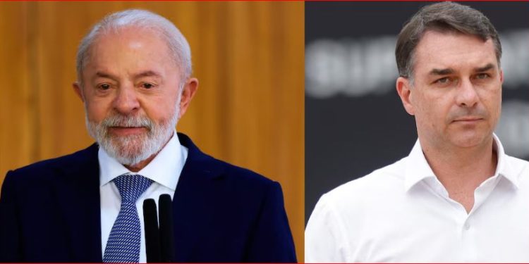Lula tem 45% das intenções de voto e Flávio Bolsonaro, 40%, no 2º turno, diz pesquisa